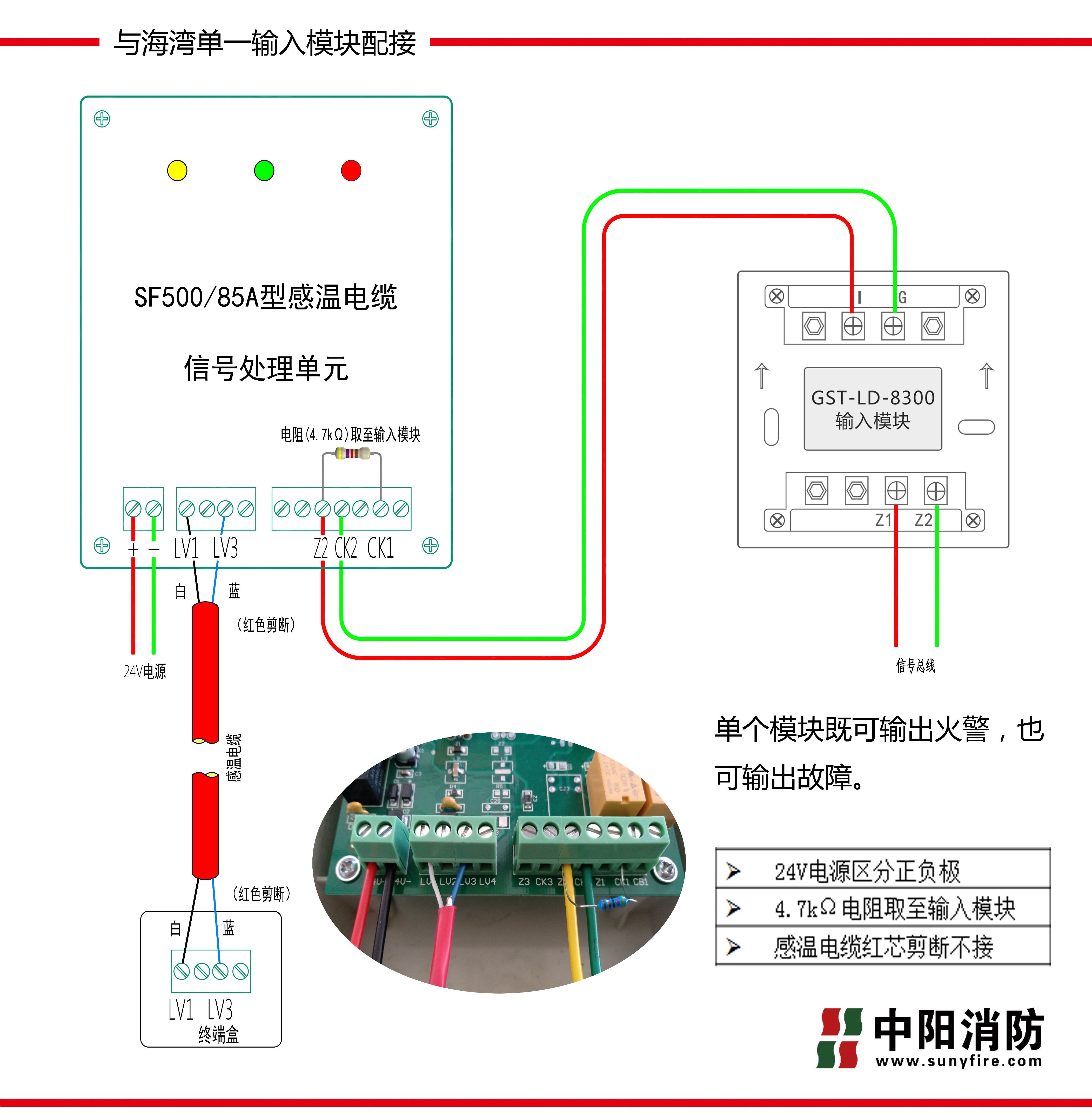 感溫電纜接線圖 海灣