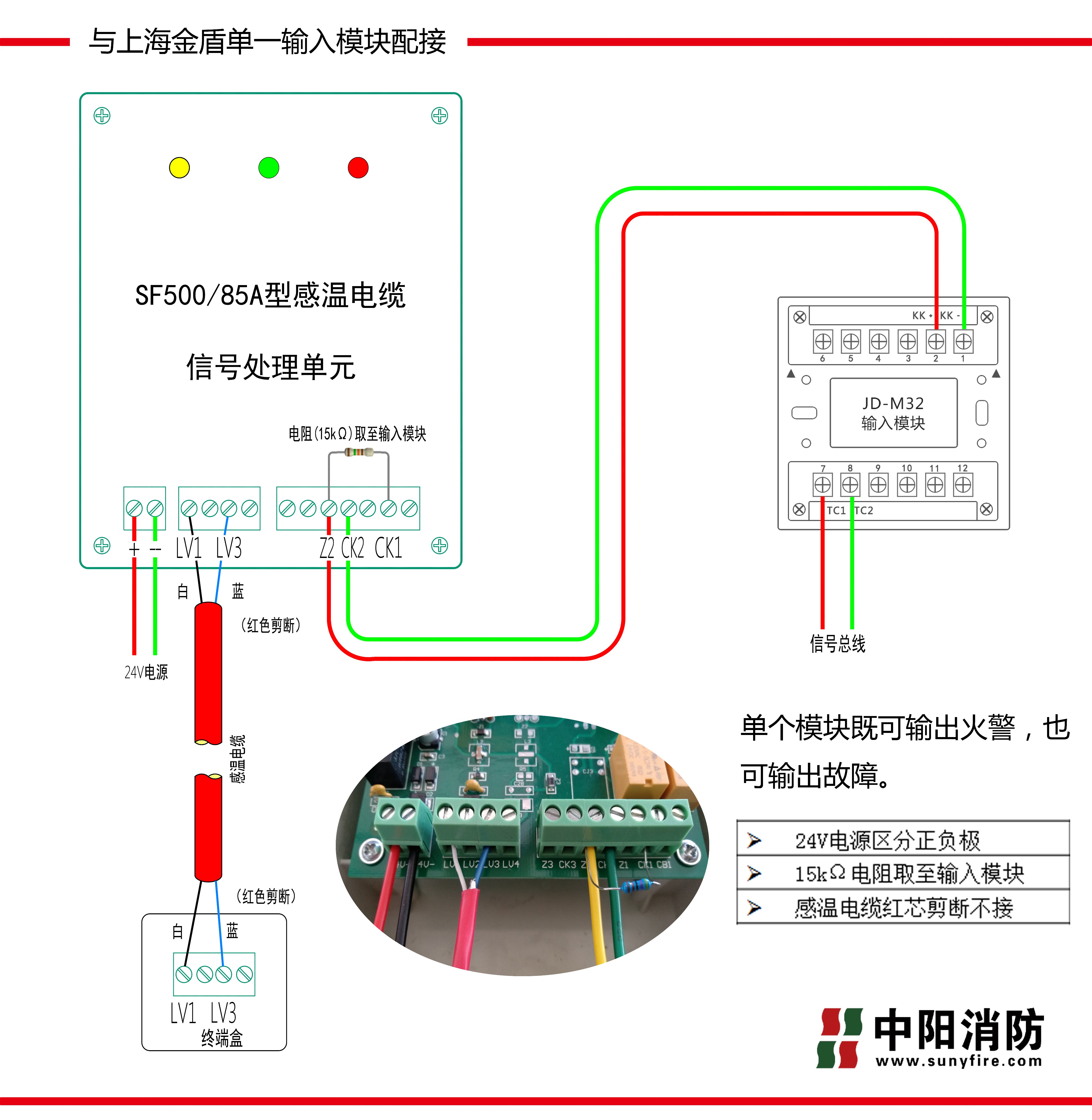 感溫電纜接線圖 金盾