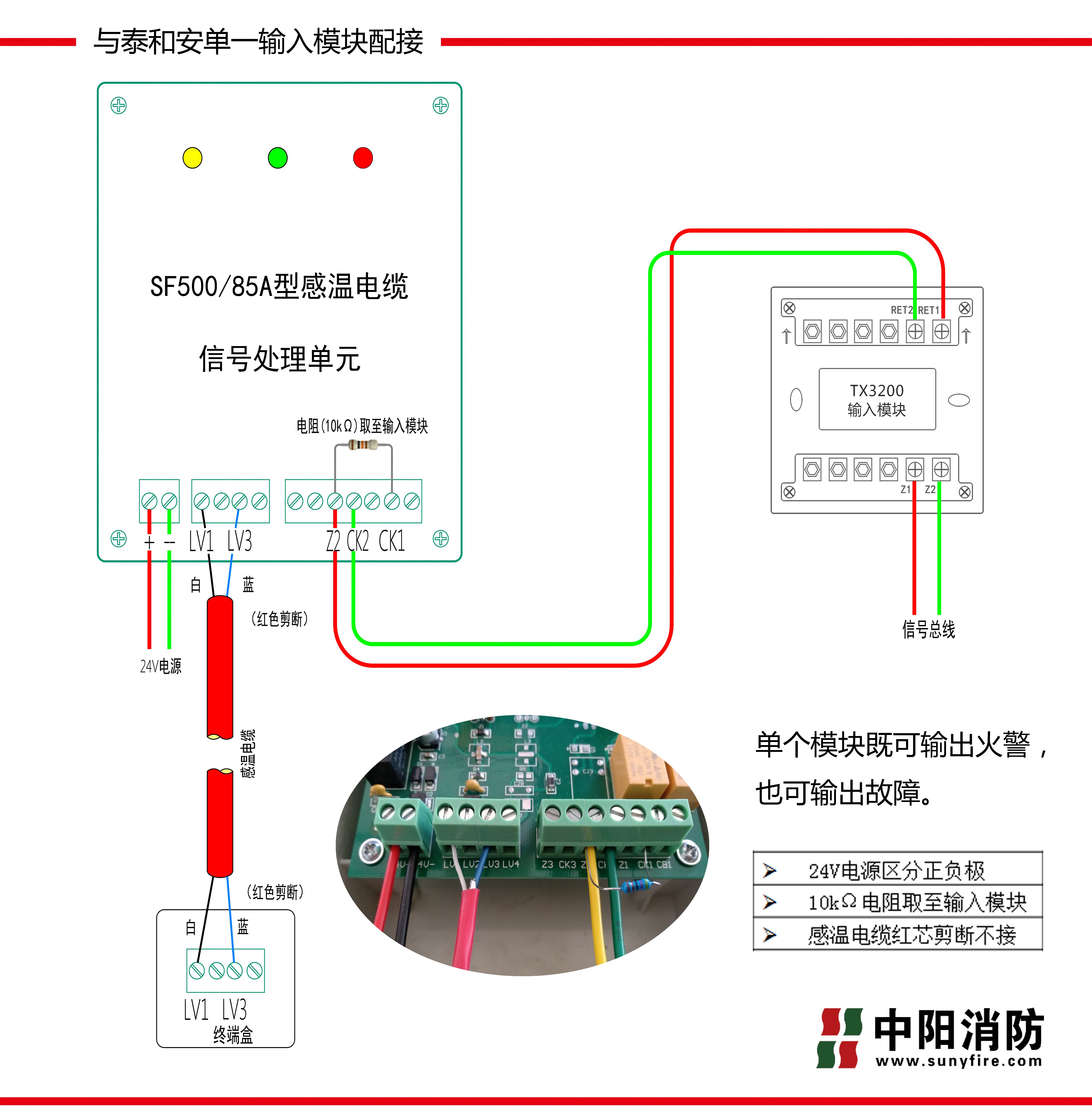 感溫電纜接線圖 泰和安